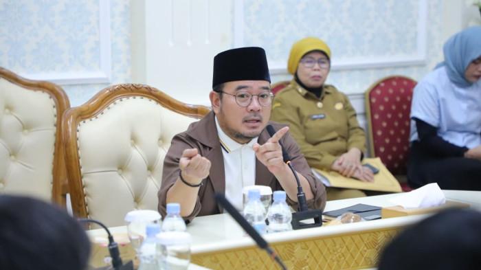 ditetapkan sebagai titik nol kota pemkot palembang bangun tugu air mancur di bundaran masjid agung