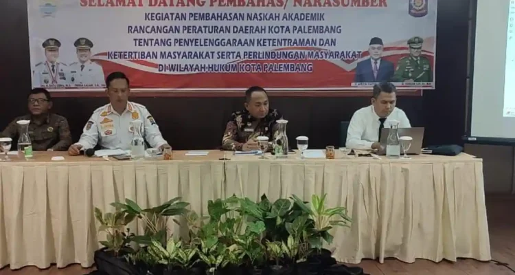 sinergi kemenkum sumsel dan pemkot palembang wujudkan ranperda ketertiban umum yang berkualitas