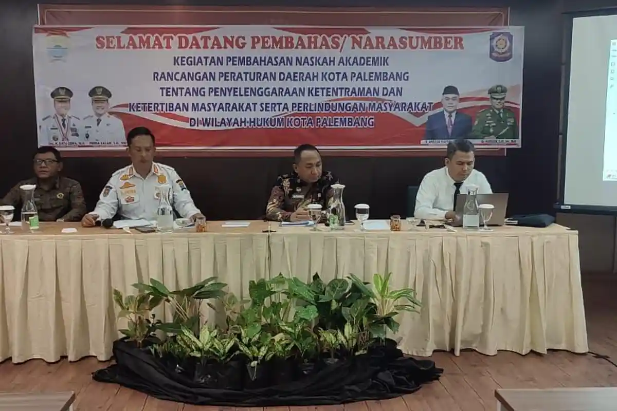 sinergi kemenkum sumsel dan pemkot palembang wujudkan ranperda ketertiban umum yang berkualitas